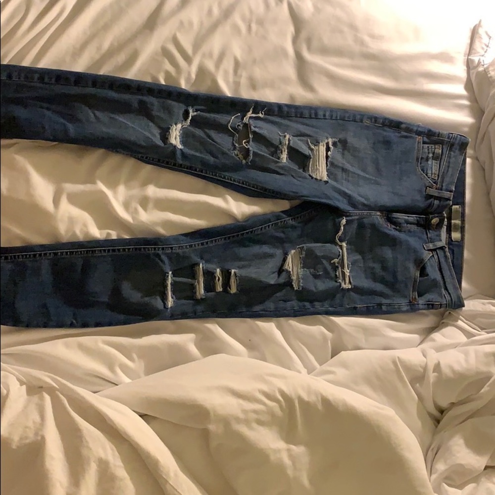 TOPSHOP Jaime medium wash skinny jeans!!